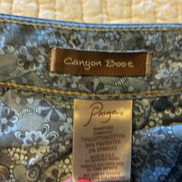 Paige Canyon Boot Jeans size 26 - Picture 4 of 6